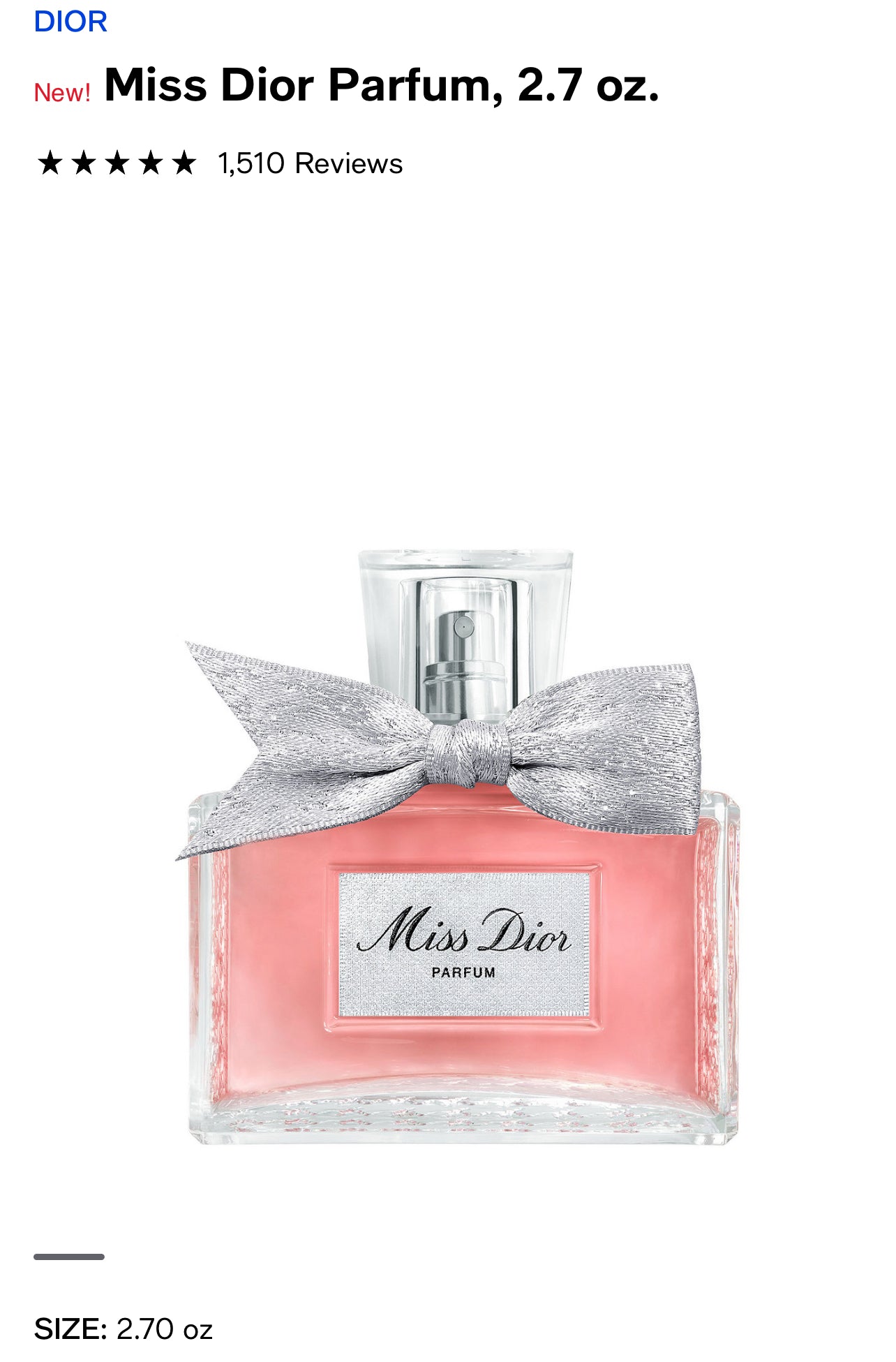 Miss dior 2.70oz